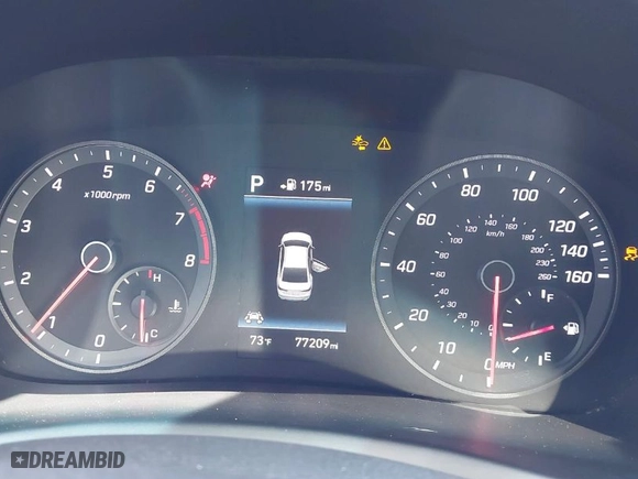 2019 Hyundai Sonata Sport with VIN 5NPE34AF2KH792374, listed as a IAAI auction lot 41987740 with 77,209 mi miles. Bid and sale history available at carsss.com. Image 7.