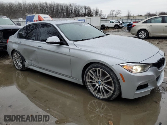 2014 BMW 3 Series 335i with VIN WBA3A9G58ENS64283, listed as a Copart auction lot 44530535 with 101,006 mi miles and Salvage Title. Bid and sale history available at carsss.com. Image 4.