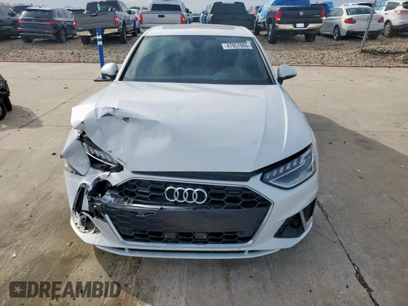 2020 Audi A4 Premium Plus z VIN WAUENAF4XLA039567, wystawiony jako Copart lot #47057805 z przebiegiem 41 826 mil mil oraz Szkoda całkowita • Salvage title. Historia ofert i sprzedaży dostępna na DreamBid. Obrazek 5.