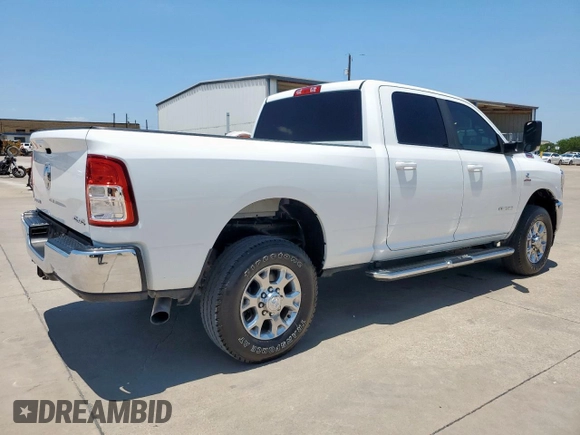 2022 Ram 2500 Big Horn with VIN 3C6UR5DL3NG297803, listed as a Copart auction lot 61295805 with 52,562 mi miles and Salvage title. Bid and sale history available at DreamBid. Image 3.