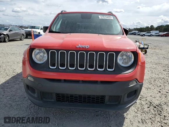 2018 Jeep Renegade Sport with VIN ZACCJAAB4JPG69884, listed as a Copart auction lot 47015425 with 127,862 mi miles and Salvage Title. Bid and sale history available at DreamBid. Image 5.