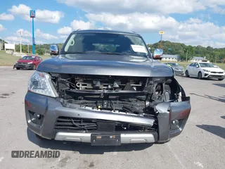 2018 Nissan Armada SL with VIN JN8AY2NC5J9557774, listed as a IAAI auction lot 40205321 with 100,123 mi miles and . Bid and sale history available at DreamBid. Image 12.