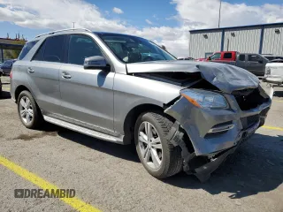 2015 Mercedes-Benz M 350 with VIN 4JGDA5JB3FA596246, listed as a Copart auction lot 51526425 with 96,578 mi miles and Salvage Title. Bid and sale history available at DreamBid. Image 4.