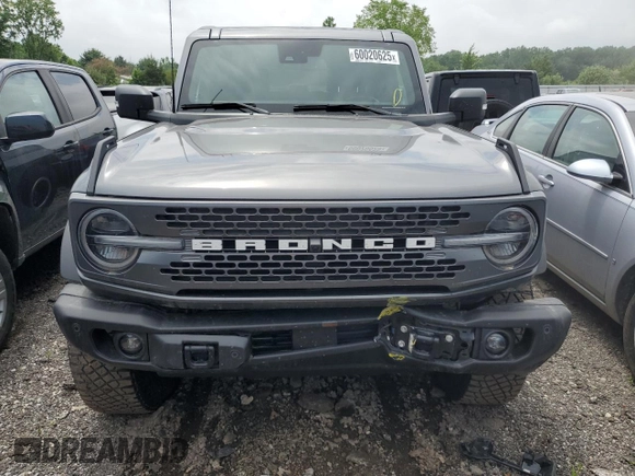 2023 Ford Bronco с VIN 1FMEE5DP8PLB53323, выставлен на аукционе Copart как лот 60020625 с пробегом 23 987 миль миль и Списание • Salvage title. История ставок и продаж доступна на DreamBid. Изображение 5.