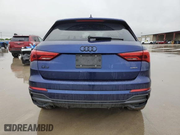 2022 Audi Q3 S line Premium Plus with VIN WA1EECF36N1062783, listed as a Copart auction lot 51578425 with 110,454 mi miles and Clean title. Bid and sale history available at DreamBid. Image 6.