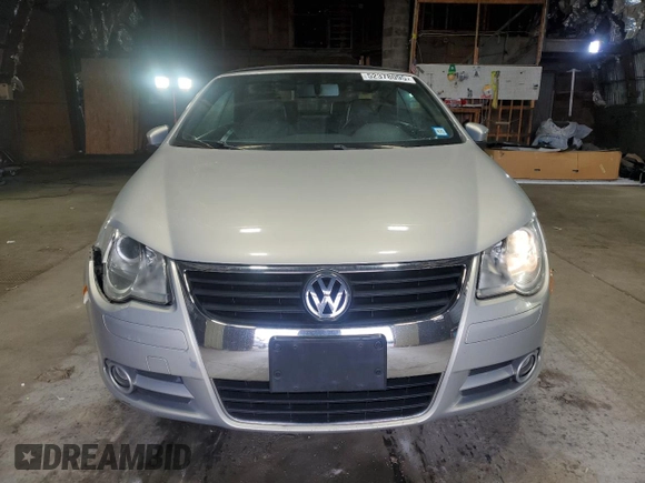 2009 Volkswagen Eos Komfort with VIN WVWBA71F69V019864, listed as a Copart auction lot 52378095 with 142,774 mi miles and Salvage Title. Bid and sale history available at DreamBid. Image 5.
