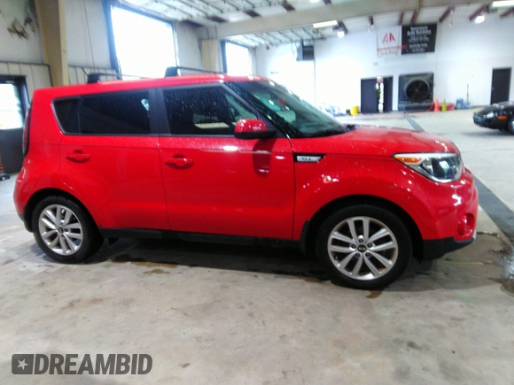 2019 Kia Soul + with VIN KNDJP3A58K7671258, listed as a IAAI auction lot 41974228 with 45,358 mi miles and . Bid and sale history available at DreamBid. Image 13.