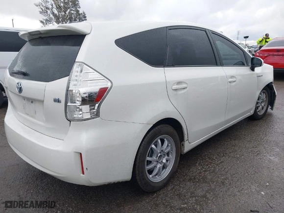 2012 Toyota Prius v Two with VIN JTDZN3EU8C3077725, listed as a IAAI auction lot 41793393 with 209,155 mi miles. Bid and sale history available at carsss.com. Image 4.
