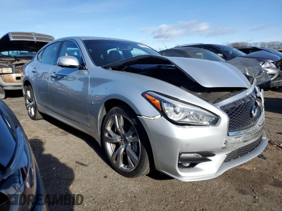 2017 Infiniti M37 with VIN JN1BY1AR4HM770438, listed as a Copart auction lot 87245434 with 91,793 mi miles and Salvage Title. Bid and sale history available at carsss.com. Image 4.