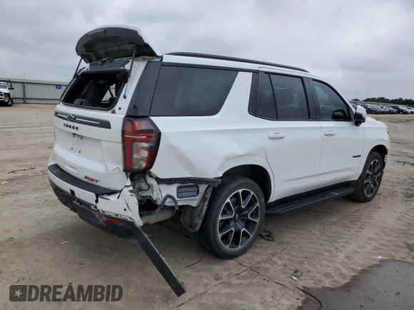 2023 Chevrolet Tahoe RST с VIN 1GNSCRKD9PR391778, выставлен на аукционе Copart как лот 54725335 с пробегом Не указан миль и Списание • Salvage title. История ставок и продаж доступна на DreamBid. Изображение 3.