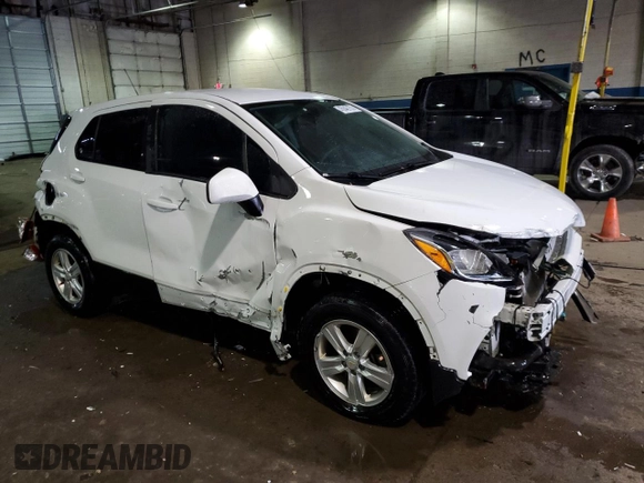 2021 Chevrolet Trax LS with VIN KL7CJNSB2MB350890, listed as a Copart auction lot 45846155 with 105,428 mi miles and Non Repairable. Bid and sale history available at carsss.com. Image 4.