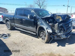2017 Nissan Titan XD PRO-4X with VIN 1N6BA1F45HN568746, listed as a IAAI auction lot 41704216 with 115,857 mi miles. Bid and sale history available at carsss.com. Image 1.