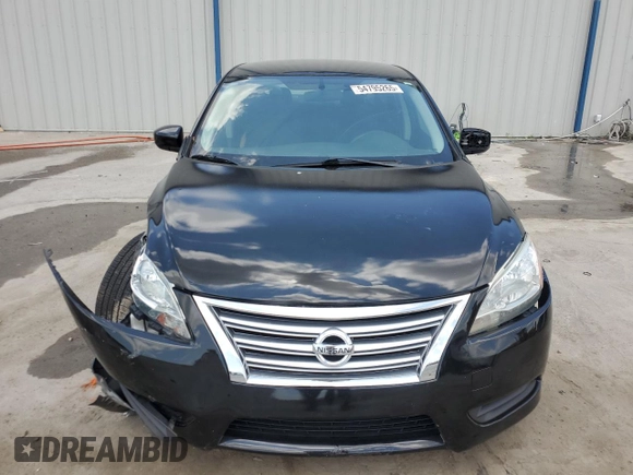 2015 Nissan Sentra S with VIN 3N1AB7AP0FY303851, listed as a Copart auction lot 54795265 with 123,385 mi miles and Salvage Title. Bid and sale history available at carsss.com. Image 5.