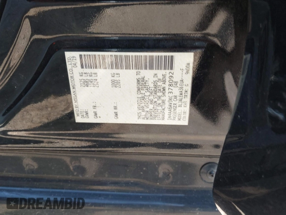 2019 Nissan Maxima Platinum z VIN 1N4AA6AV3KC378092, wystawiony jako IAAI lot #40527428 z przebiegiem 108 643 mil mil oraz . Historia ofert i sprzedaży dostępna na DreamBid. Obrazek 9.
