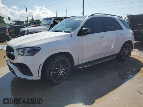 2021 Mercedes-Benz GLE 580 with VIN 4JGFB8GB6MA577265, listed as a Copart auction lot 73871384 with Not provided miles and Salvage title. Bid and sale history available at DreamBid. Image 1.