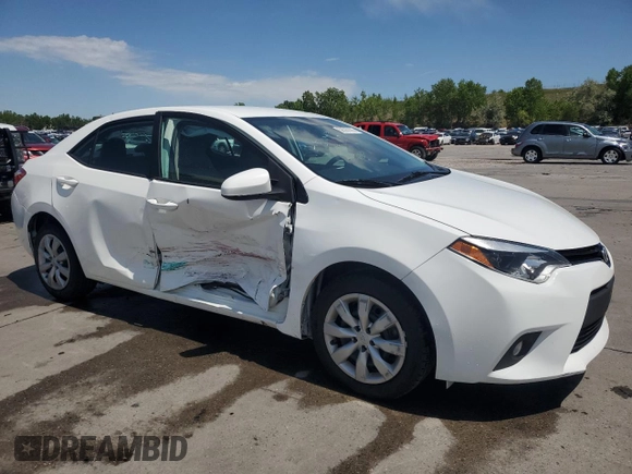 2016 Toyota Corolla L with VIN 2T1BURHE6GC687616, listed as a Copart auction lot 58587075 with 111,620 mi miles and Salvage title. Bid and sale history available at DreamBid. Image 4.
