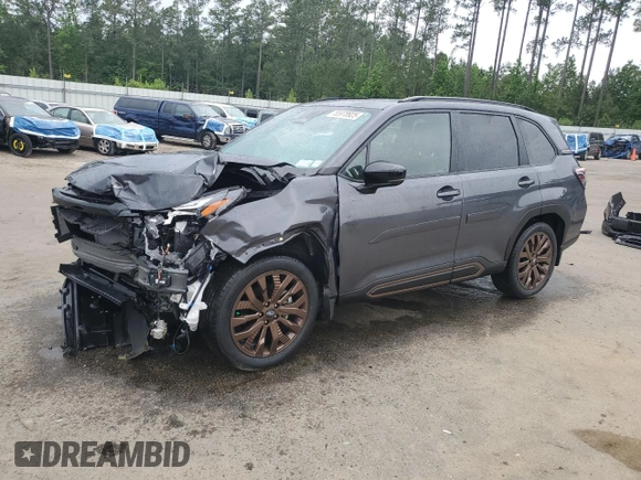 2025 Subaru Forester Special Sports z VIN JF2SLDHC9SH486755, wystawiony jako Copart lot #55978925 z przebiegiem 1 849 mil mil oraz Szkoda całkowita • Salvage title. Historia ofert i sprzedaży dostępna na DreamBid. Obrazek 1.