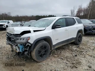 2021 GMC Acadia AT4 with VIN 1GKKNLLS8MZ113600, listed as a Copart auction lot 52073225 with 92,229 mi miles and Salvage title. Bid and sale history available at DreamBid. Image 1.