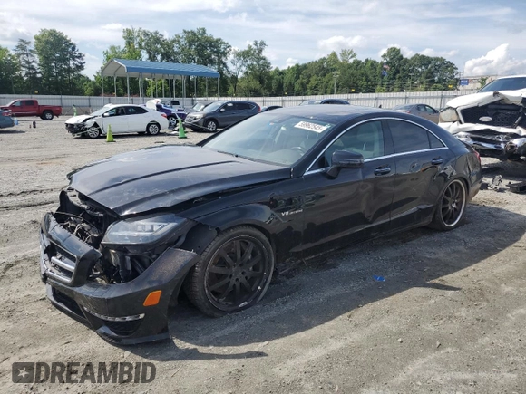 2013 Mercedes-Benz CLS 63 AMG with VIN WDDLJ7EB4DA083998, listed as a Copart auction lot 59962545 with 102,020 mi miles and Salvage title. Bid and sale history available at DreamBid. Image 1.