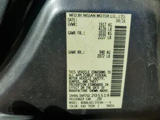 2016 Nissan Altima SR with VIN 1N4AL3AP2GC205519, listed as a Copart auction lot 61307555 with 108,716 mi miles and Salvage title. Bid and sale history available at DreamBid. Image 13.
