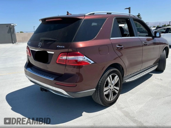 2013 Mercedes-Benz M 350 with VIN 4JGDA5HBXDA248382, listed as a Copart auction lot 64907025 with 163,683 mi miles and Clean title. Bid and sale history available at DreamBid. Image 4.