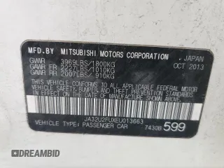 2014 Mitsubishi Lancer ES with VIN JA32U2FUXEU013663, listed as a Copart auction lot 54144165 with 68,527 mi miles and Salvage Title. Bid and sale history available at DreamBid. Image 12.
