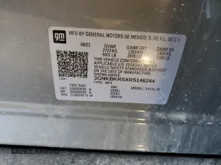 2024 Chevrolet Blazer RS с VIN 3GNKBKRSXRS146244, выставлен на аукционе Copart как лот 62094145 с пробегом 12 036 миль миль и Списание • Salvage title. История ставок и продаж доступна на DreamBid. Изображение 14.