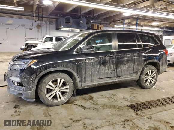 2016 Honda Pilot EX-L with VIN 5FNYF6H72GB048648, listed as a Copart auction lot 45945225 with 116,737 mi miles and Salvage Title. Bid and sale history available at carsss.com. Image 1.