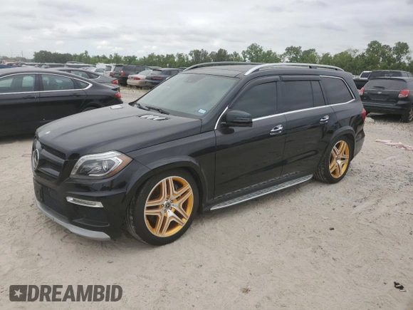 2015 Mercedes-Benz GL-Class GL 63 AMG with VIN 4JGDF7EE1FA489228, listed as a Copart auction lot 53403375 with 56,879 mi miles and Clean Title. Bid and sale history available at carsss.com. Image 1.