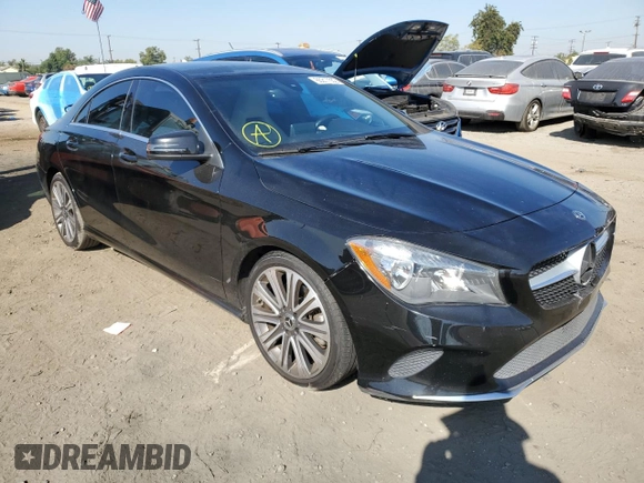 2018 Mercedes-Benz CLA with VIN WDDSJ4EB2JN656055, listed as a Copart auction lot 65317352 with 66,073 mi miles. Bid and sale history available at carsss.com. Image 1.