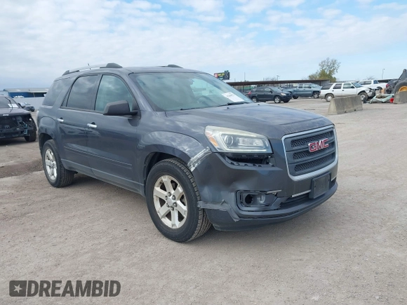 2014 GMC Acadia SLE with VIN 1GKKRPKD6EJ312787, listed as a IAAI auction lot 41209871 with 185,960 mi miles. Bid and sale history available at carsss.com. Image 1.