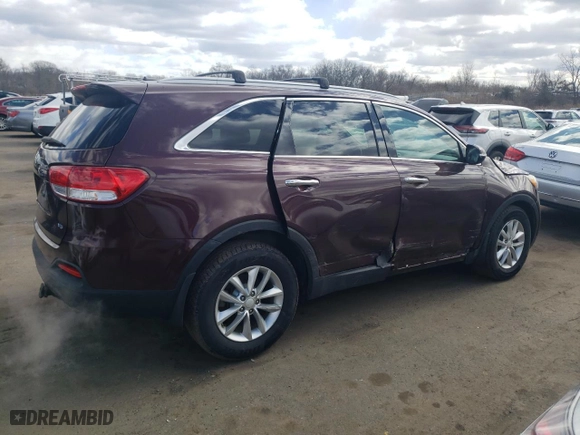 2017 Kia Sorento LX V6 with VIN 5XYPG4A54HG290910, listed as a Copart auction lot 48027905 with 168,279 mi miles and Salvage Title. Bid and sale history available at carsss.com. Image 3.