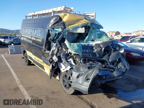2023 Ram ProMaster Cargo with VIN 3C6LRVDG3PE538899, listed as a IAAI auction lot 41815998 with Not Provided miles. Bid and sale history available at carsss.com. Image 1.