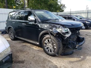 2019 Nissan Armada SL with VIN JN8AY2ND8K9092109, listed as a Copart auction lot 69060073 with 91,569 mi miles. Bid and sale history available at carsss.com. Image 4.