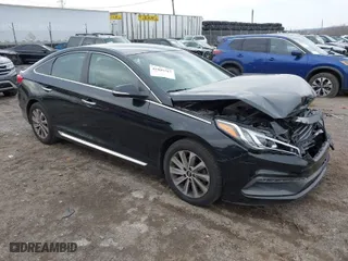 2015 Hyundai Sonata 2.4L Sport with VIN 5NPE34AF8FH096172, listed as a IAAI auction lot 41805767 with 158,595 mi miles. Bid and sale history available at carsss.com. Image 1.