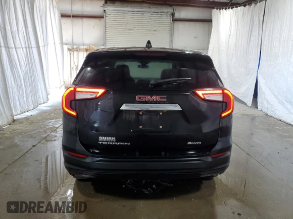 2022 GMC Terrain SLE with VIN 3GKALTEV5NL178437, listed as a Copart auction lot 61386135 with 175,833 mi miles and Clean title. Bid and sale history available at DreamBid. Image 6.
