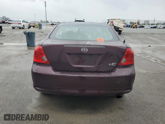 2007 Scion tC Spec with VIN JTKDE177X70146002, listed as a Copart auction lot 48511555 with 0 mi miles and Salvage Title. Bid and sale history available at carsss.com. Image 6.