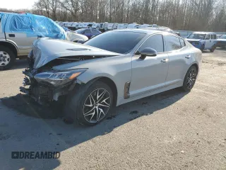 2022 Kia Stinger GT-Line with VIN KNAE35LD4N6119082, listed as a Copart auction lot 47601145 with 79,418 mi miles and Salvage Title. Bid and sale history available at carsss.com. Image 1.