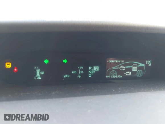 2011 Toyota Prius I with VIN JTDKN3DU4B1377629, listed as a IAAI auction lot 41994624 with 120,950 mi miles and . Bid and sale history available at DreamBid. Image 7.