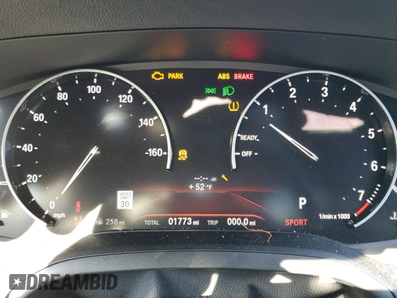 2020 BMW 3 Series 330i xDrive with VIN 3MW5R7J00L8B30533, listed as a Copart auction lot 61951272 with 1,773 mi miles and . Bid and sale history available at DreamBid. Image 8.
