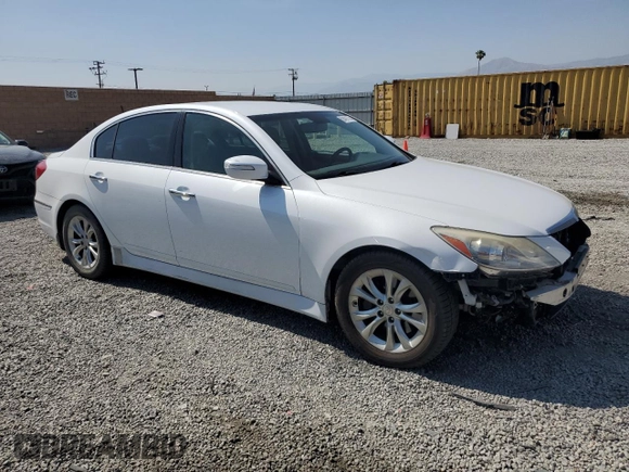 2013 Hyundai Genesis 3.8L with VIN KMHGC4DDXDU257851, listed as a Copart auction lot 59491725 with 95,844 mi miles and Salvage title. Bid and sale history available at DreamBid. Image 4.