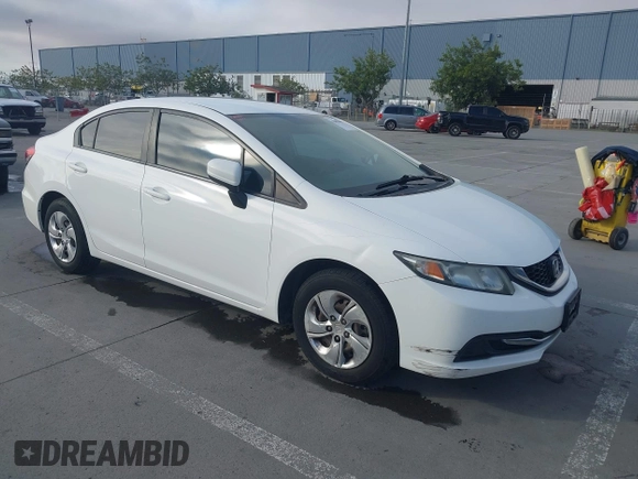 2014 Honda Civic LX with VIN 19XFB2F52EE200749, listed as a IAAI auction lot 42004489 with 213,818 mi miles and . Bid and sale history available at DreamBid. Image 1.