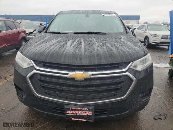 2018 Chevrolet Traverse LS with VIN 1GNERFKW9JJ159585, listed as a Copart auction lot 83582544 with 80,525 mi miles and Salvage Title. Bid and sale history available at carsss.com. Image 5.