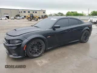 2022 Dodge Charger Scat Pack Widebody with VIN 2C3CDXGJ9NH101182, listed as a Copart auction lot 51658945 with 44,240 mi miles and Salvage Title. Bid and sale history available at DreamBid. Image 1.