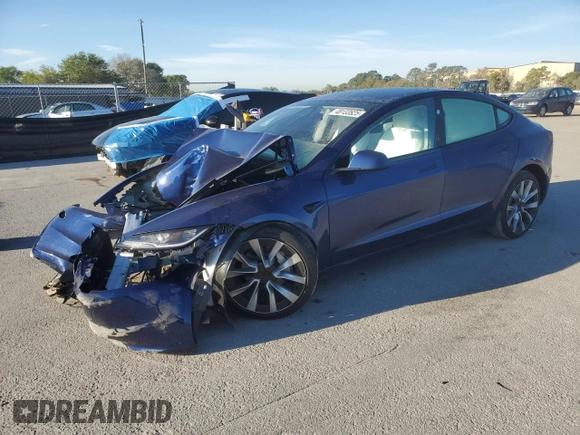 2024 Tesla Model 3 z VIN 5YJ3E1EA9RF868731, wystawiony jako Copart lot #58517675 z przebiegiem Nie podano mil oraz Nie do naprawy. Historia ofert i sprzedaży dostępna na DreamBid. Obrazek 1.