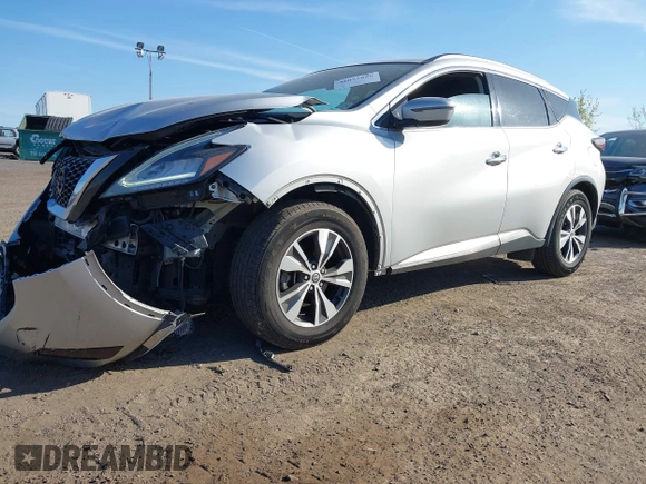 2021 Nissan Murano SV with VIN 5N1AZ2BS3MC144498, listed as a IAAI auction lot 42071696 with 83,014 mi miles and . Bid and sale history available at DreamBid. Image 19.