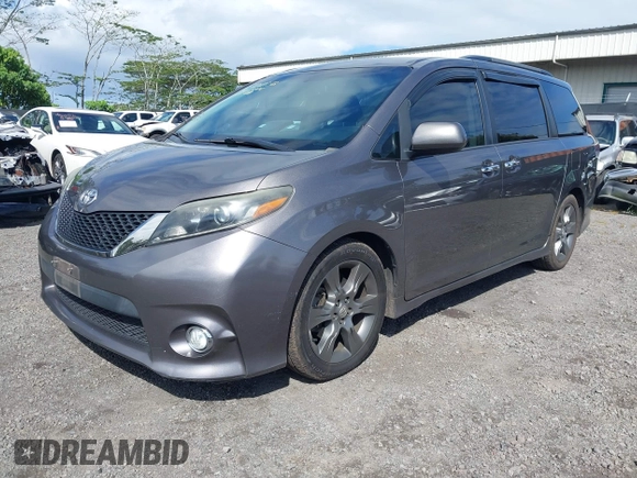 2016 Toyota Sienna SE with VIN 5TDXK3DC9GS719995, listed as a IAAI auction lot 42421273 with 126,943 mi miles and . Bid and sale history available at DreamBid. Image 2.