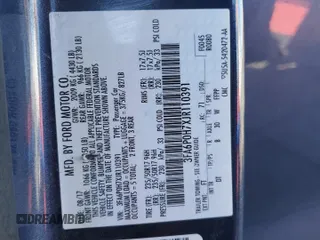 2018 Ford Fusion SE z VIN 3FA6P0H7XJR110391, wystawiony jako Copart lot #58069735 z przebiegiem 168 222 mil mil oraz Szkoda całkowita • Salvage title. Historia ofert i sprzedaży dostępna na DreamBid. Obrazek 13.