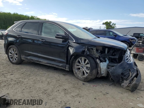 2019 Ford Edge Titanium z VIN 2FMPK3K91KBB54381, wystawiony jako Copart lot #52979555 z przebiegiem 99 127 mil mil oraz Szkoda całkowita • Salvage title. Historia ofert i sprzedaży dostępna na DreamBid. Obrazek 4.