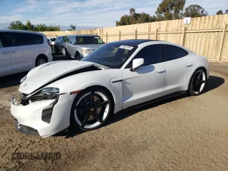 2020 Porsche Taycan Turbo with VIN WP0AC2Y14LSA71895, listed as a Copart auction lot 79547924 with 18,936 mi miles and Salvage title. Bid and sale history available at DreamBid. Image 1.